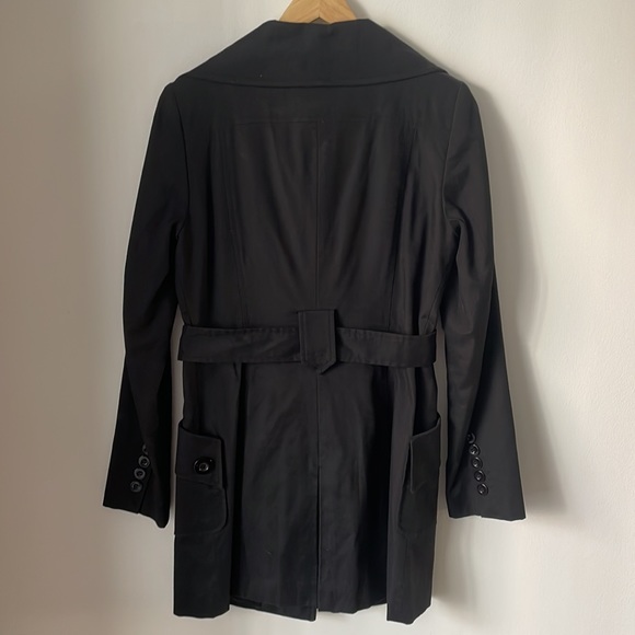 BEDO Black Trench Coat - Picture 2 of 5
